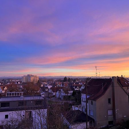 Ferienwohnung Weitblick Bad Schussenried Bagian luar foto